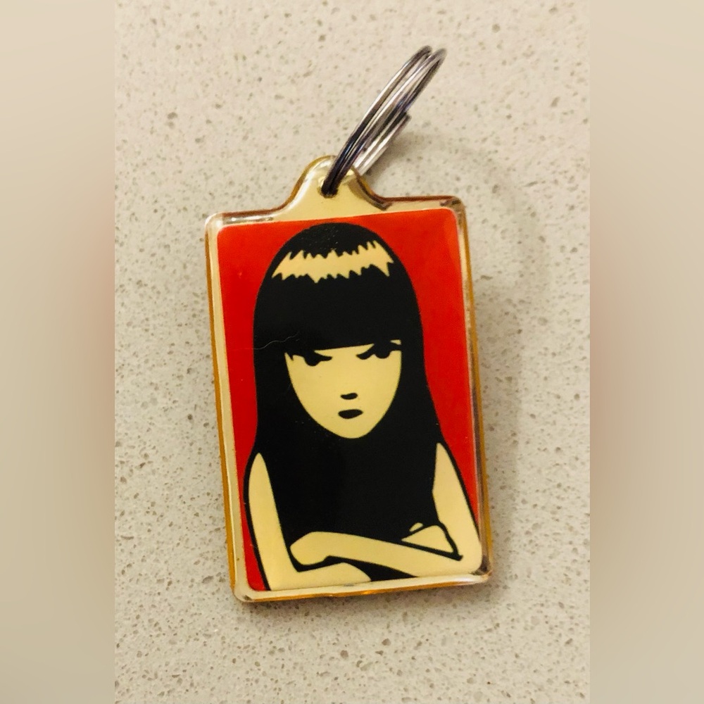 Vintage Emily the Strange keychain